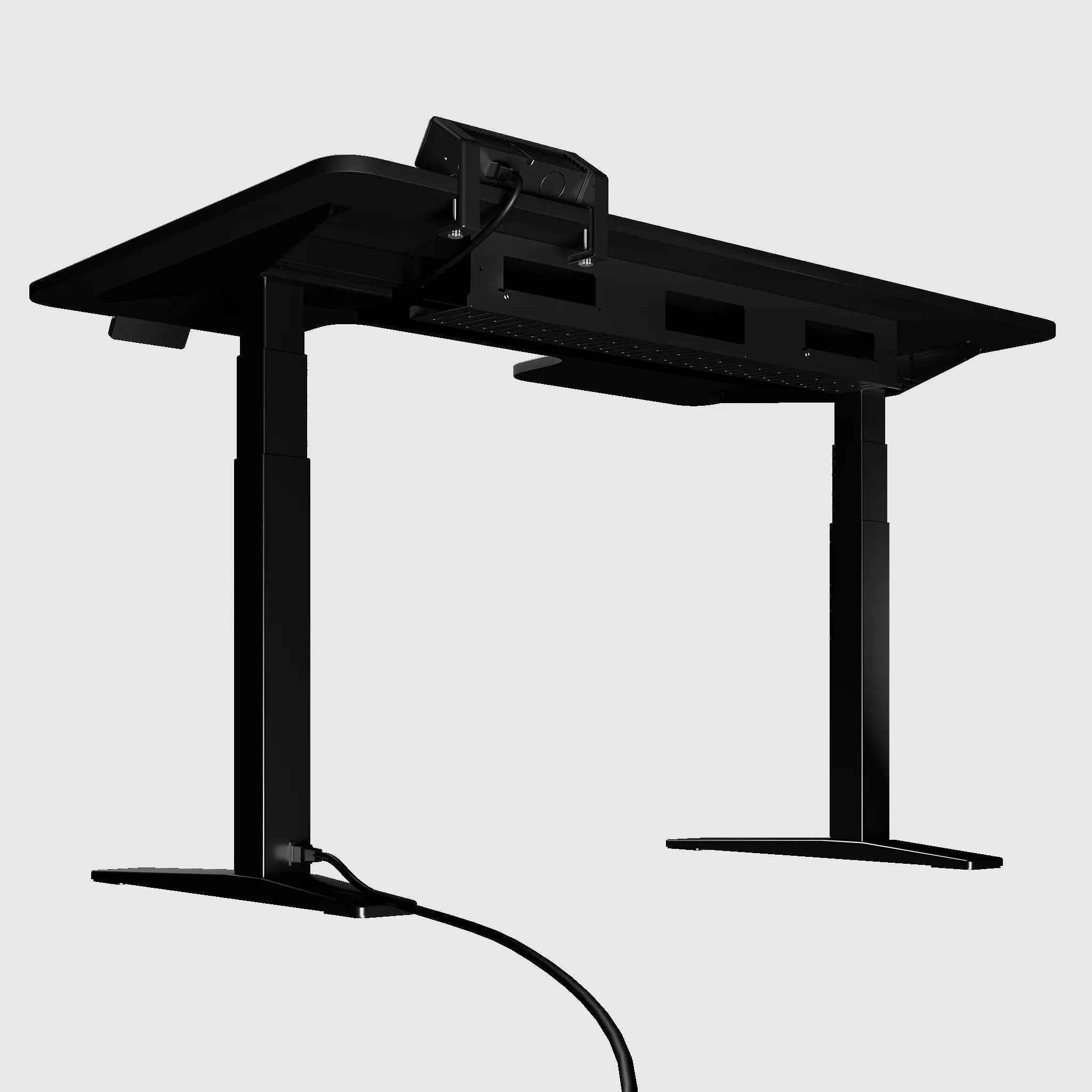 Стіл з регулюванням висоти StreanLine з ДСП стільницею з ергономічним вирізом