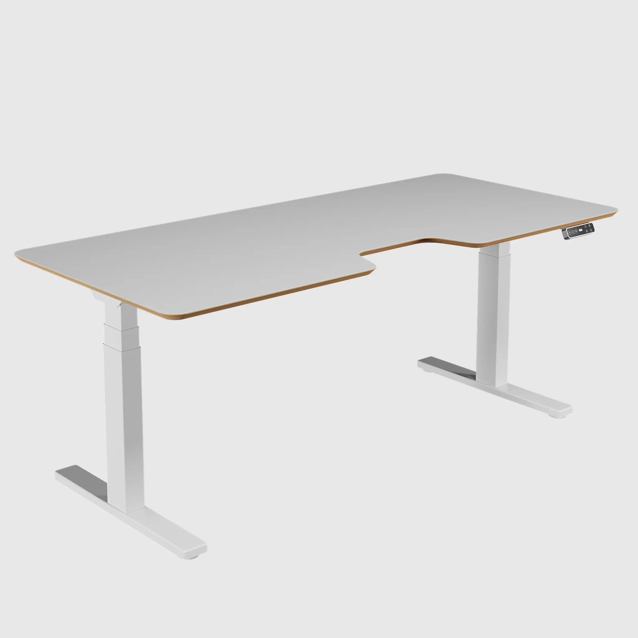 Стіл з регулюванням висоти Best Fit Pro з білою стільницею з HPL на фанері