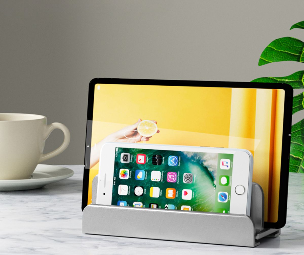 Вертикальна алюмінієва підставка для ноутбука з пасивним охолодженням