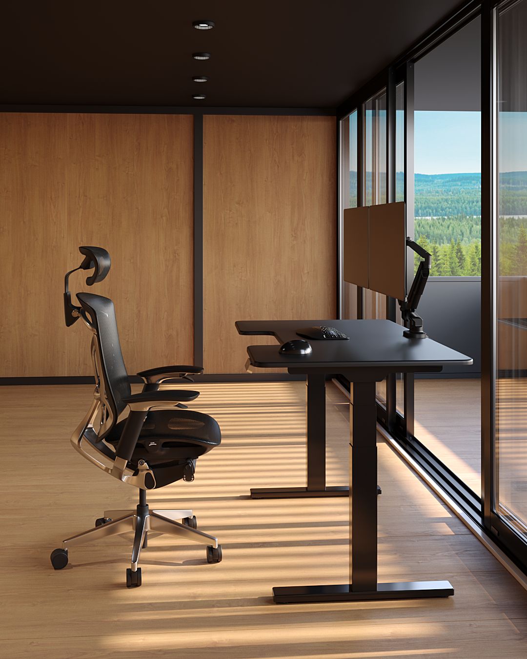 Двомоторний стіл з регулюванням висоти BESTFIT PRO з МДФ стільницею