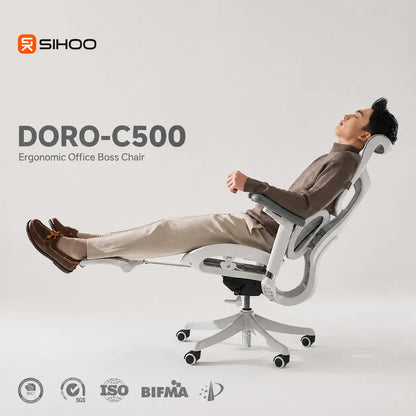 Регулювання підставки для ніг у кріслі Sihoo Doro C500 V2