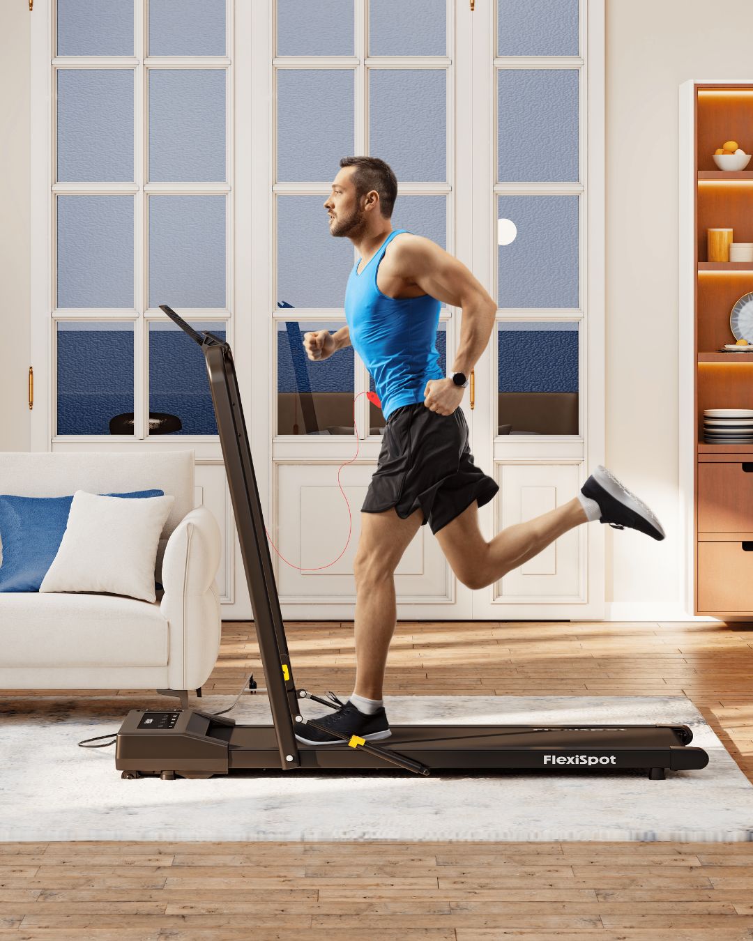 Бігова доріжка 2-в-1 для дому та офісу