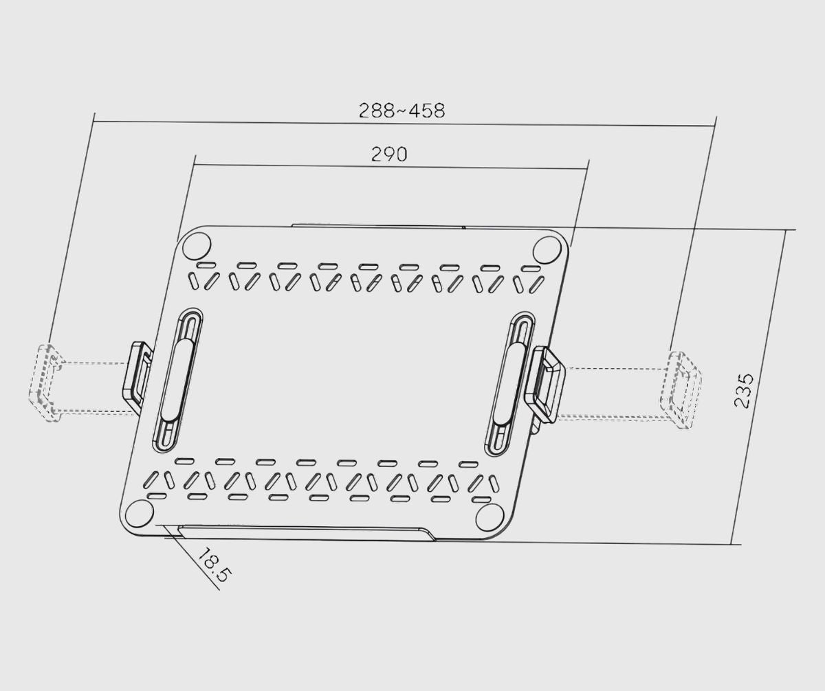 Підставка-тримач для ноутбука White до 18 дюймів з пасивним охолодженням