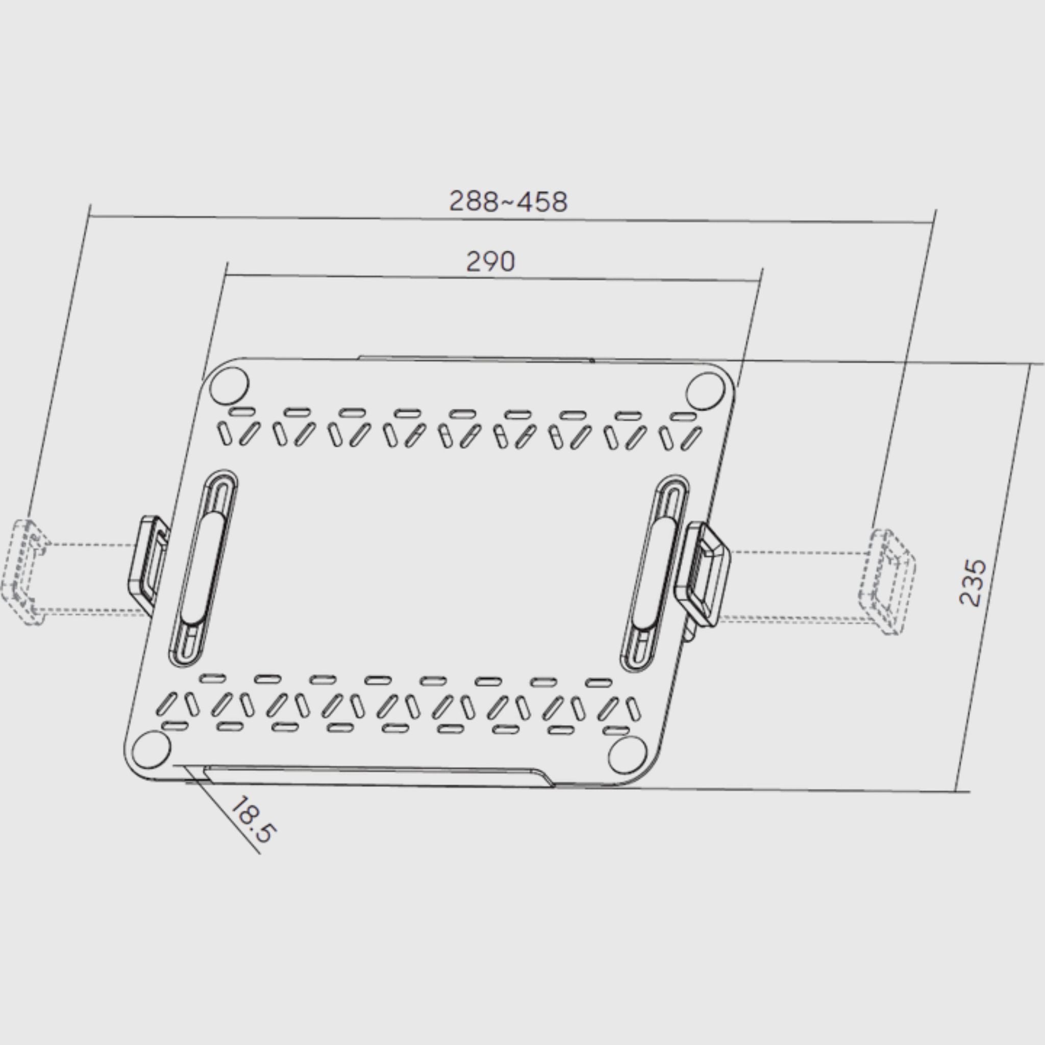 Підставка-тримач для ноутбука White до 18 дюймів з пасивним охолодженням