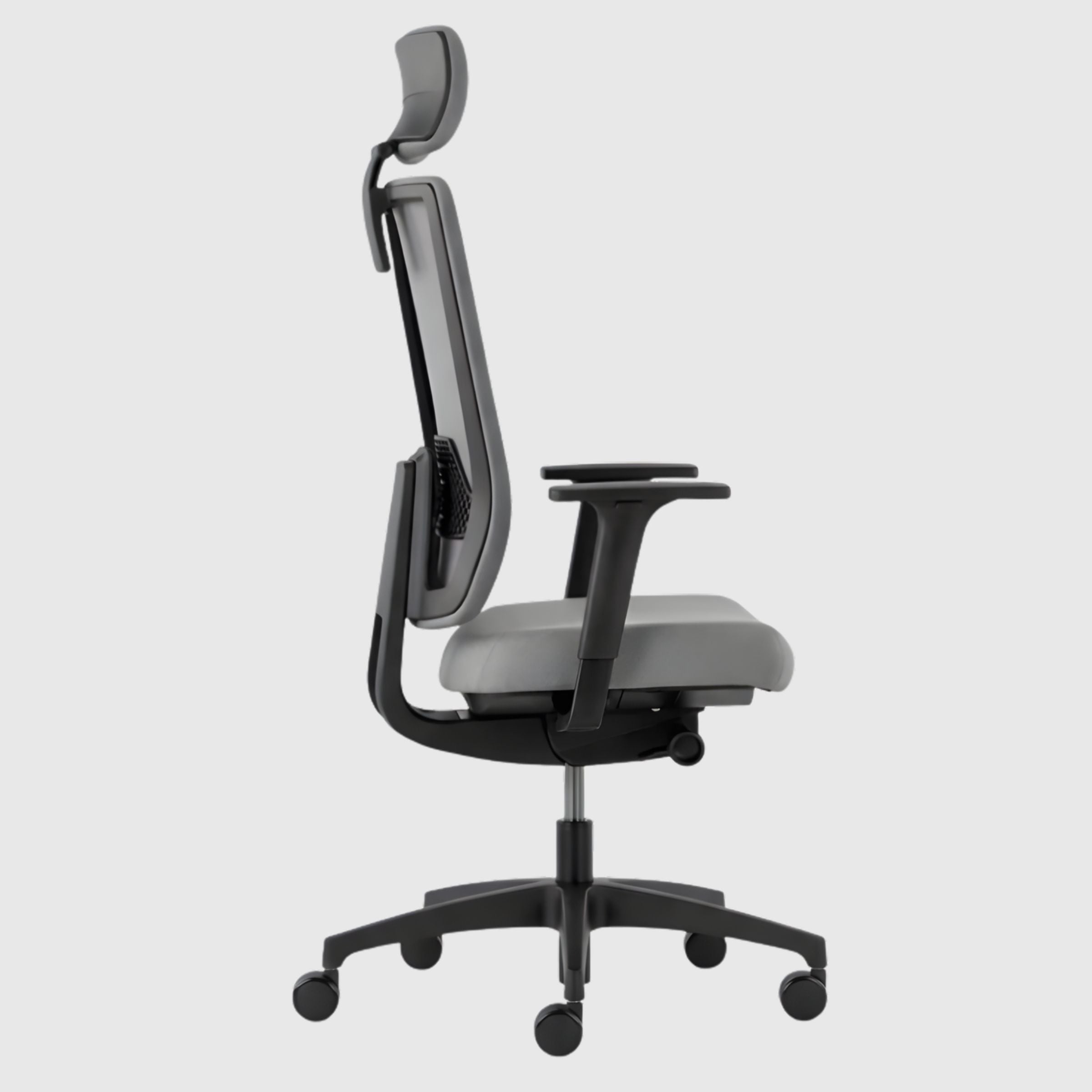 DAUPHIN INDEED ID 7058 вигляд збоку, сітчаста спинка та ергономічна форма