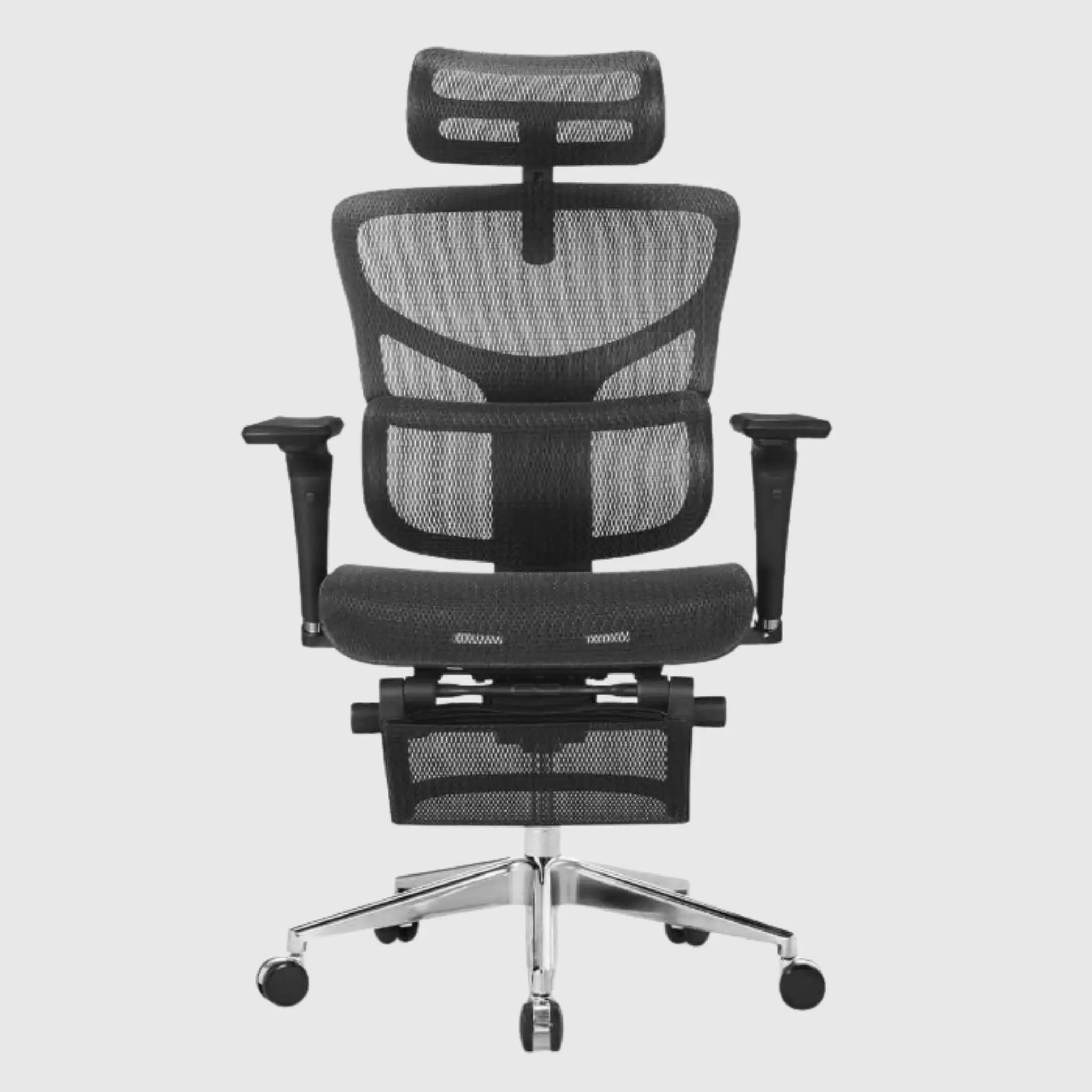 Ергономічне офісне крісло HOOKAY SAIL 2 BLACK з підставкою для ніг та підтримкою спини