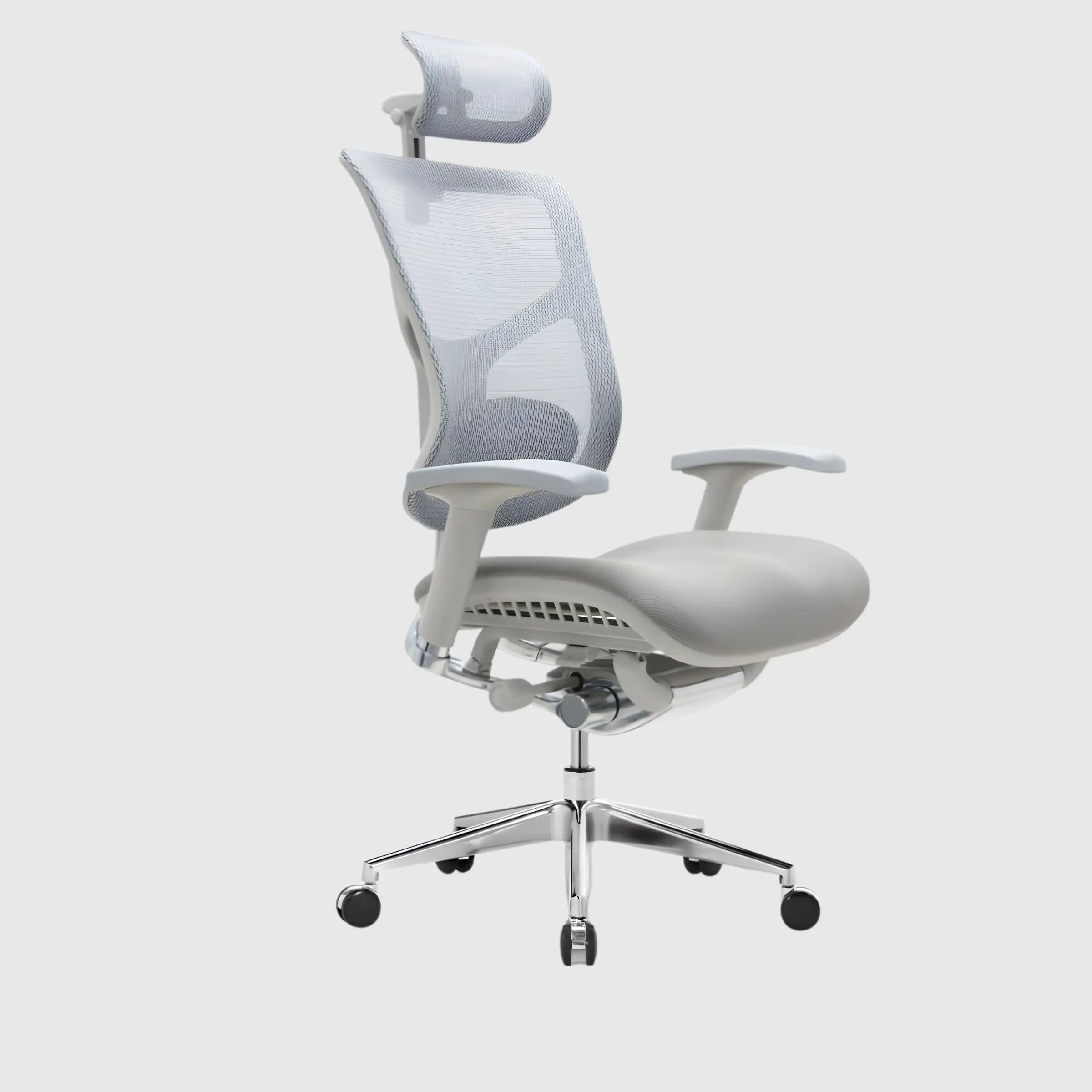 Ергономічне офісне крісло HOOKAY STAR 2, вигляд збоку, регульований підголівник