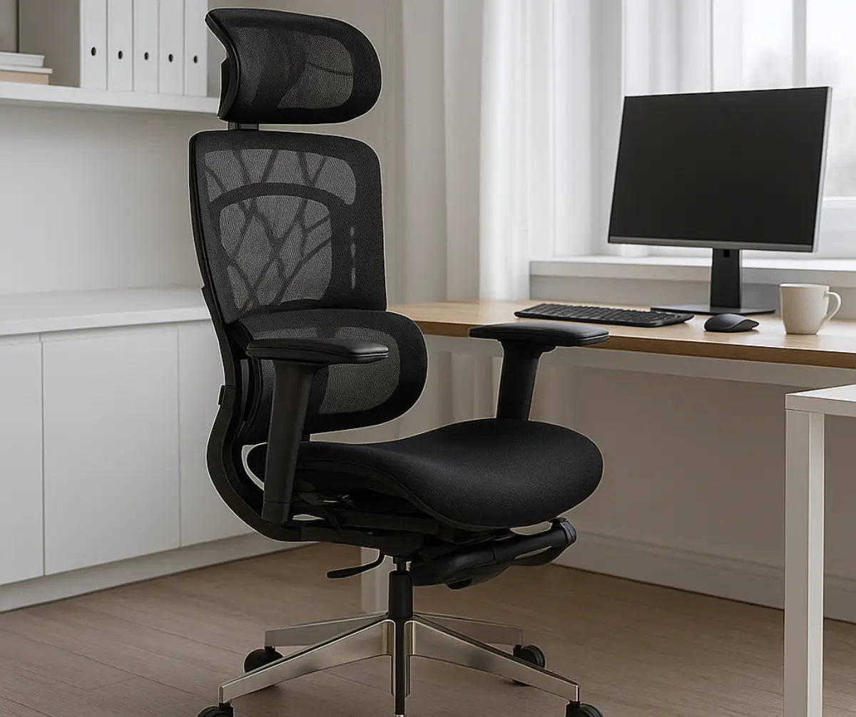 Крісло з функцією масажу спини та підтримкою попереку M10 Air Massage з підставкою для ніг