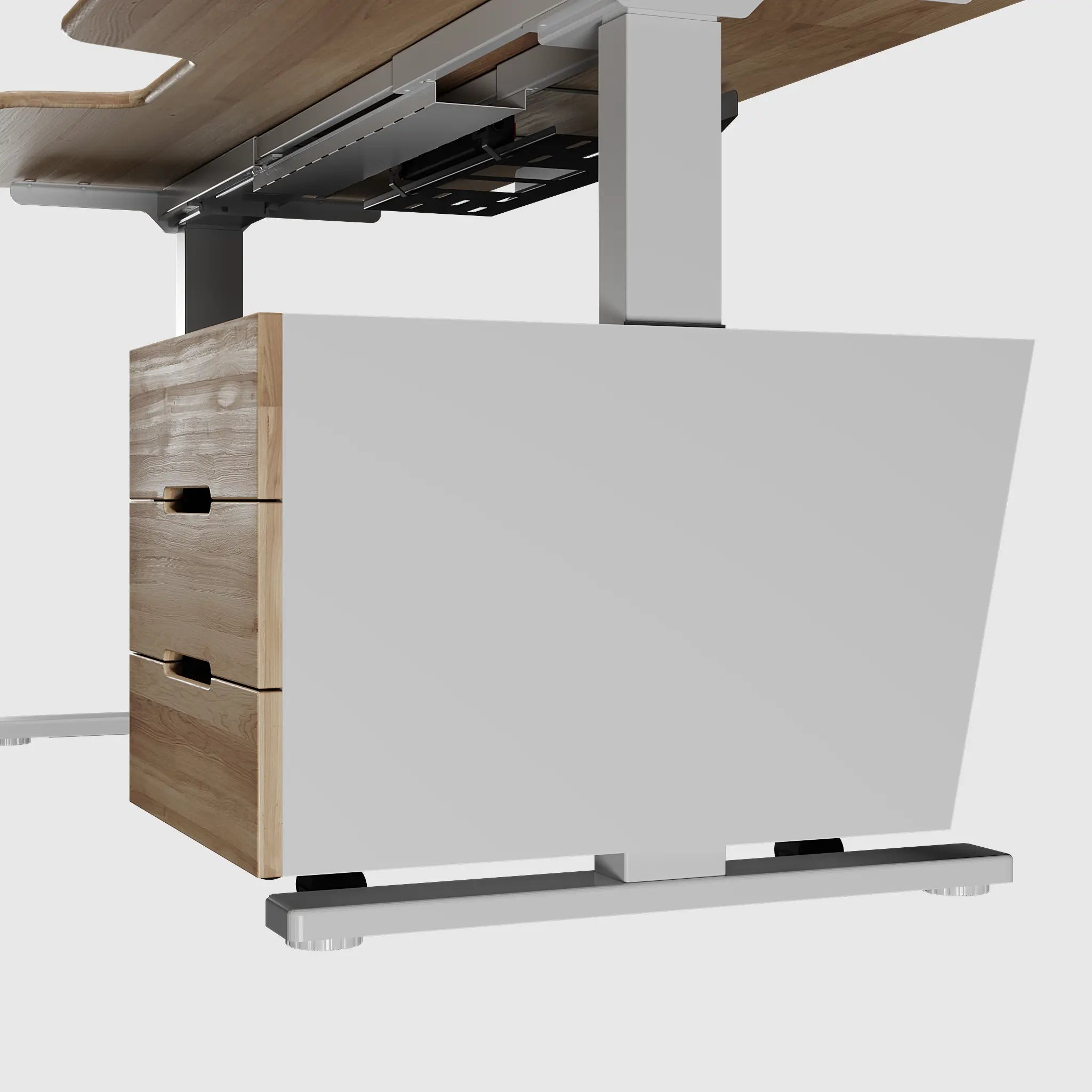 Підлогова тумба для стола з регулюванням висоти