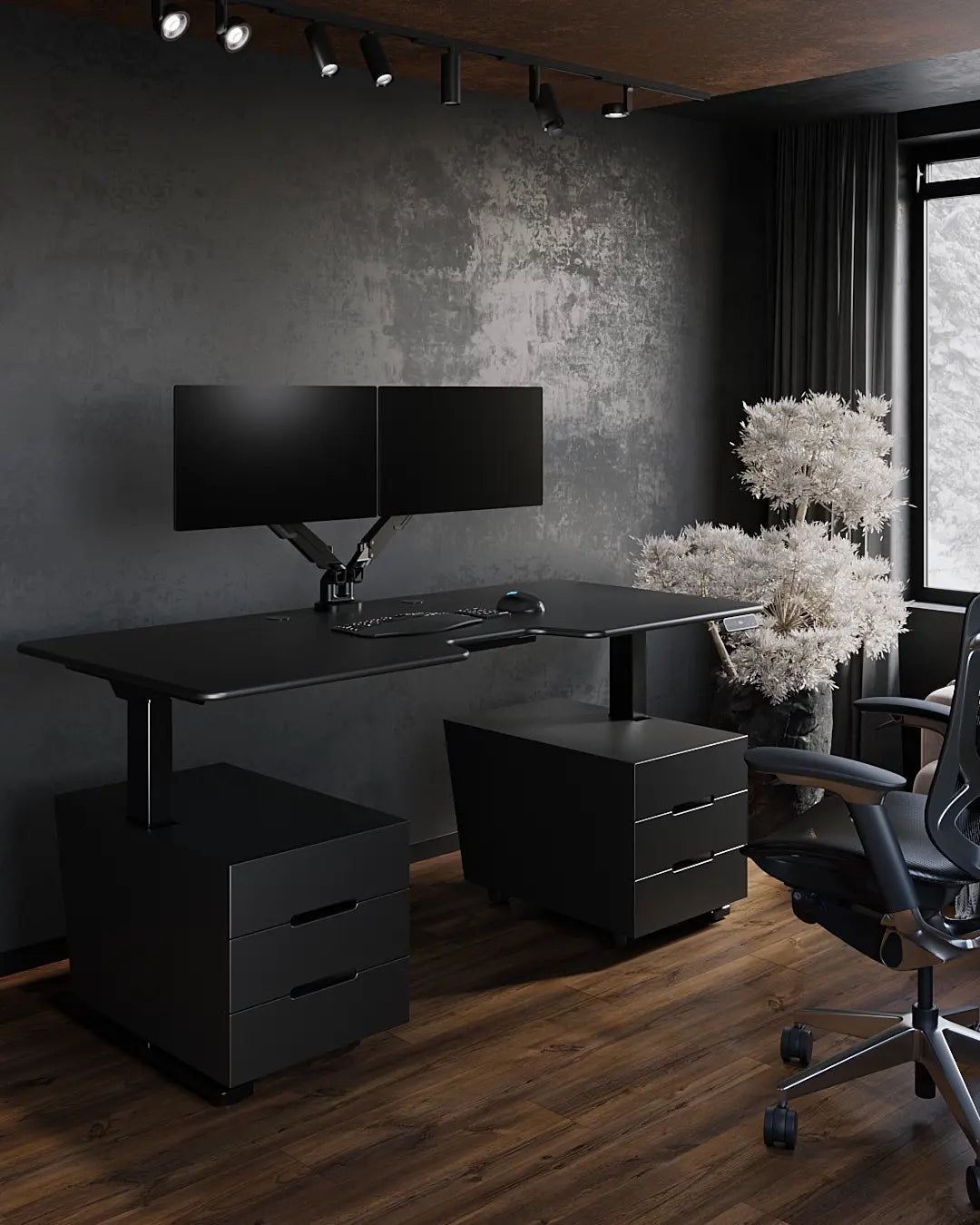 Підлогова тумба для стола з регулюванням висоти