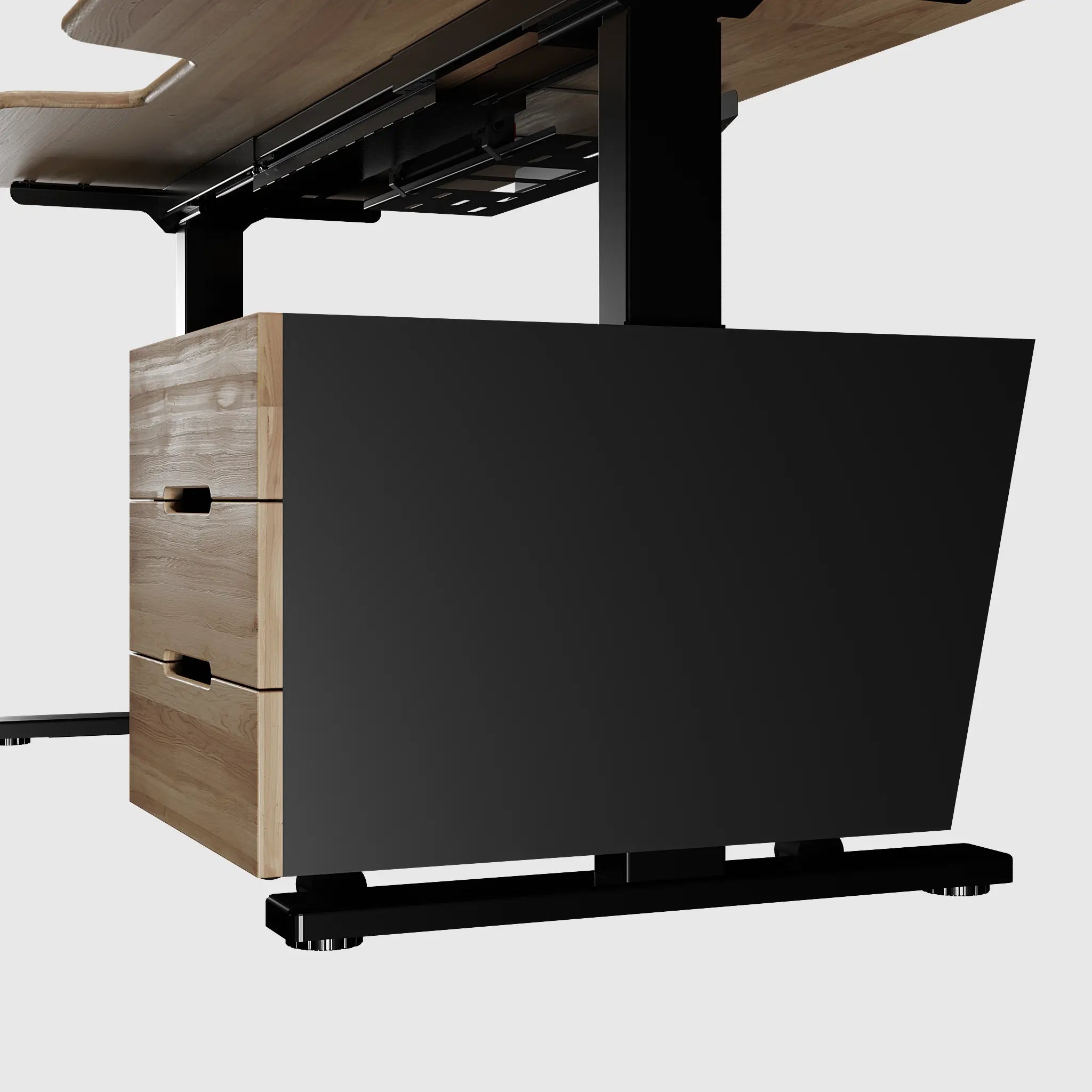 Підлогова тумба для стола з регулюванням висоти