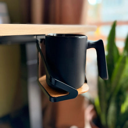 Swivel metal coaster for under the tabletop