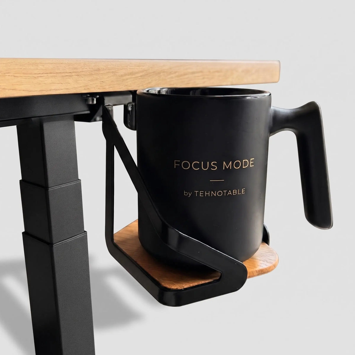 Swivel metal coaster for under the tabletop