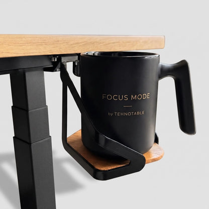 Swivel metal coaster for under the tabletop