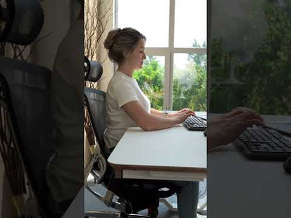 Ергономічне крісло DVARY X з сітчастою спинкою, для роботи та геймінгу