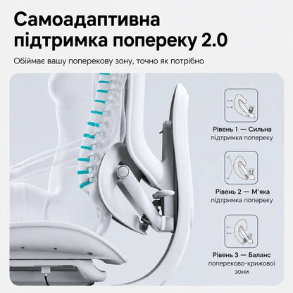 Ергономічне офісне крісло Sihoo Doro C300 Pro V2 з підставкою для ніг