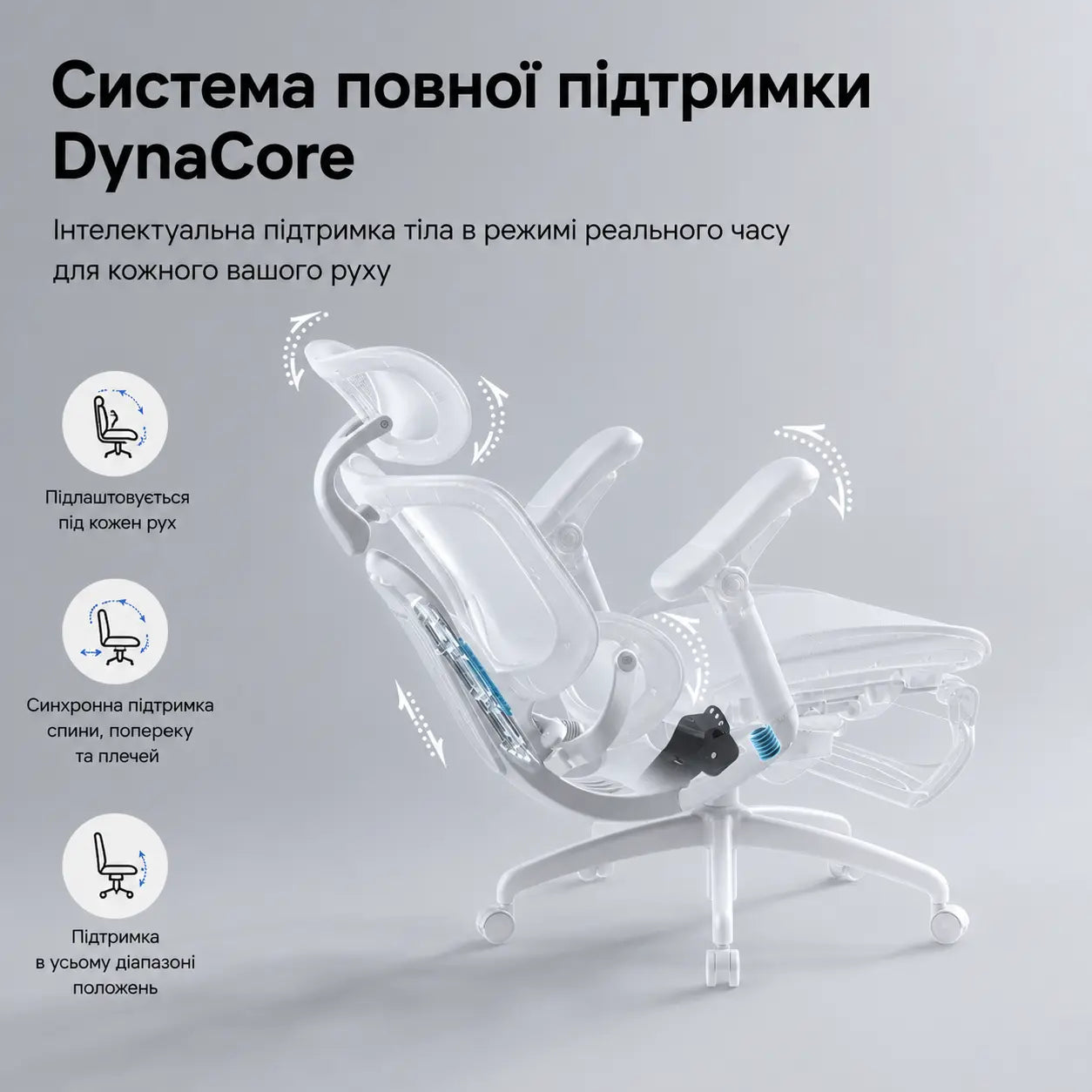 Ергономічне офісне крісло Sihoo Doro C300 Pro V2 з підставкою для ніг