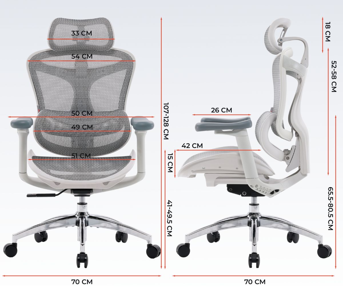 Sihoo DORO C300L – ергономічне комп’ютерне крісло з сіткою та підтримкою попереку