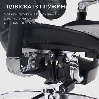 Ергономічне офісне крісло Sihoo DORO S300 Mesh з підтримкою спини
