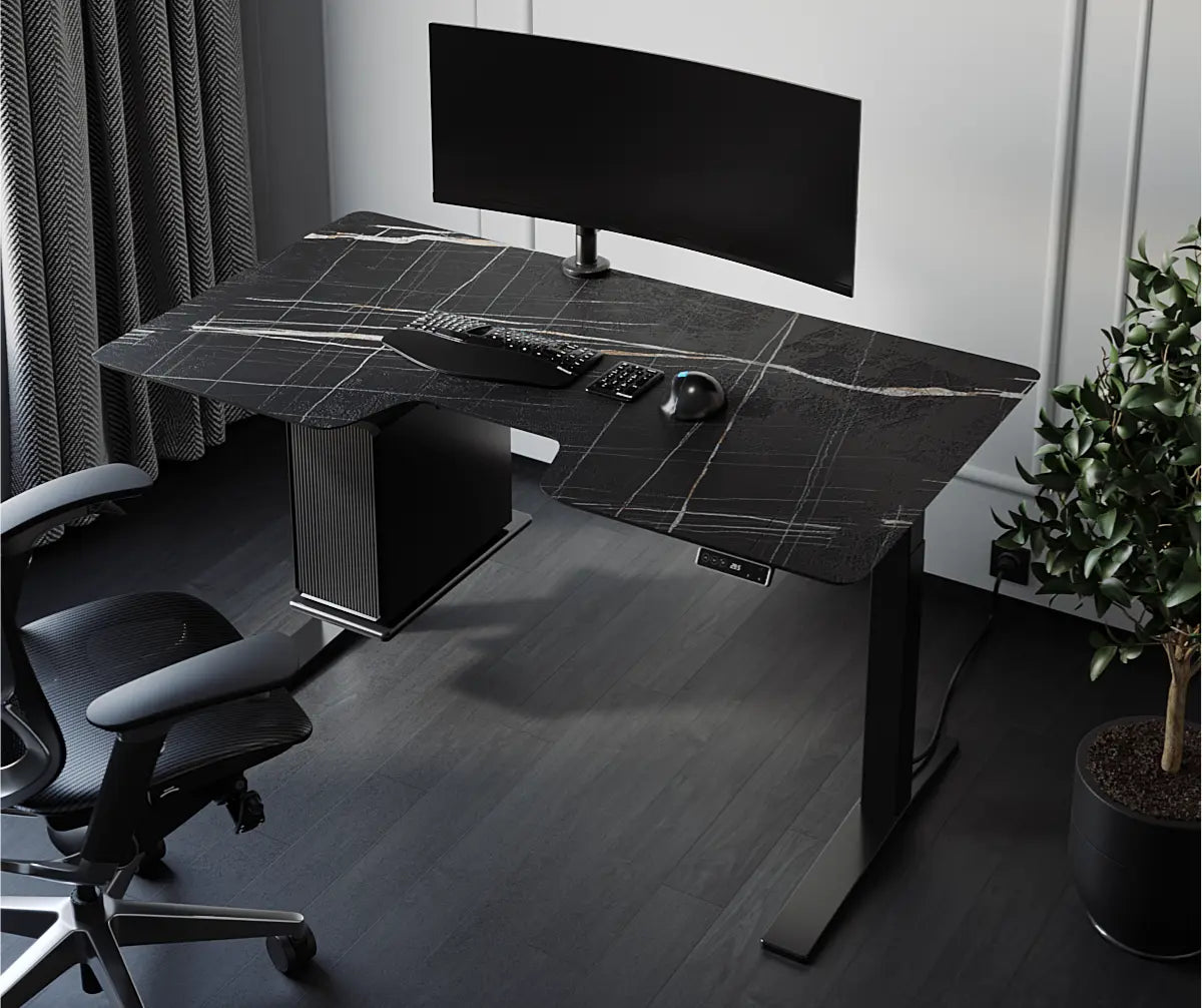 Стіл з регулюванням висоти Streamline зі стільницею з HPL компакт плити 12 мм