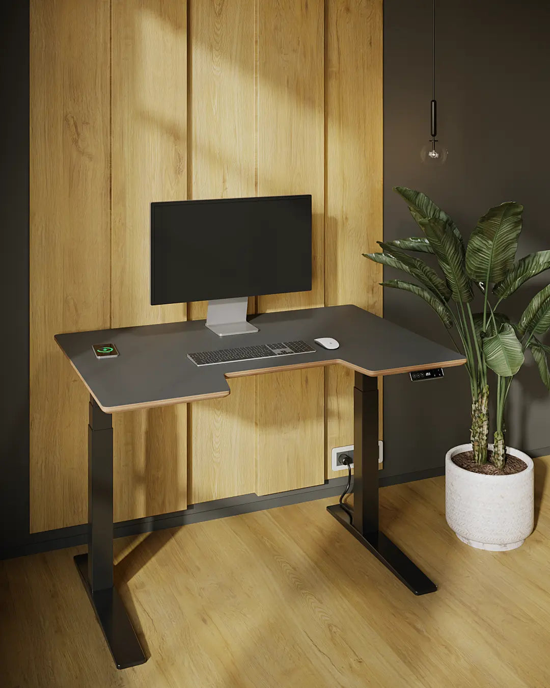 Стіл з регулюванням висоти Streamline зі стільницею HPL на фанері