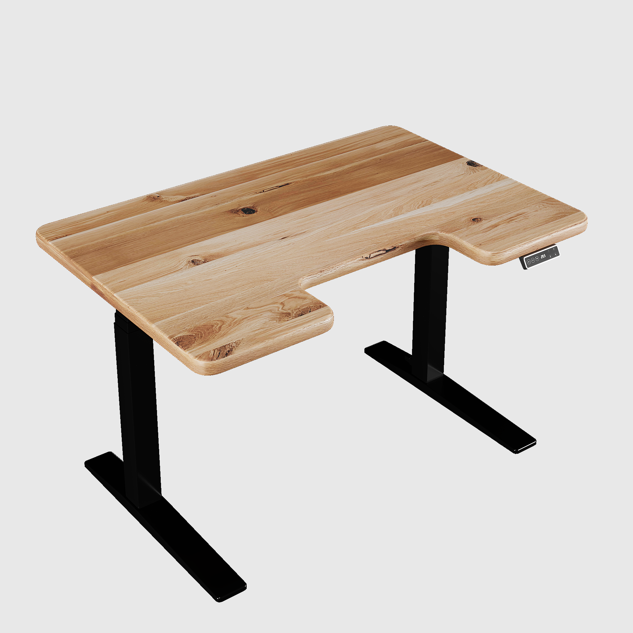 Стіл з регулюванням висоти Streamline з масивною дерев’яною стільницею 40 мм