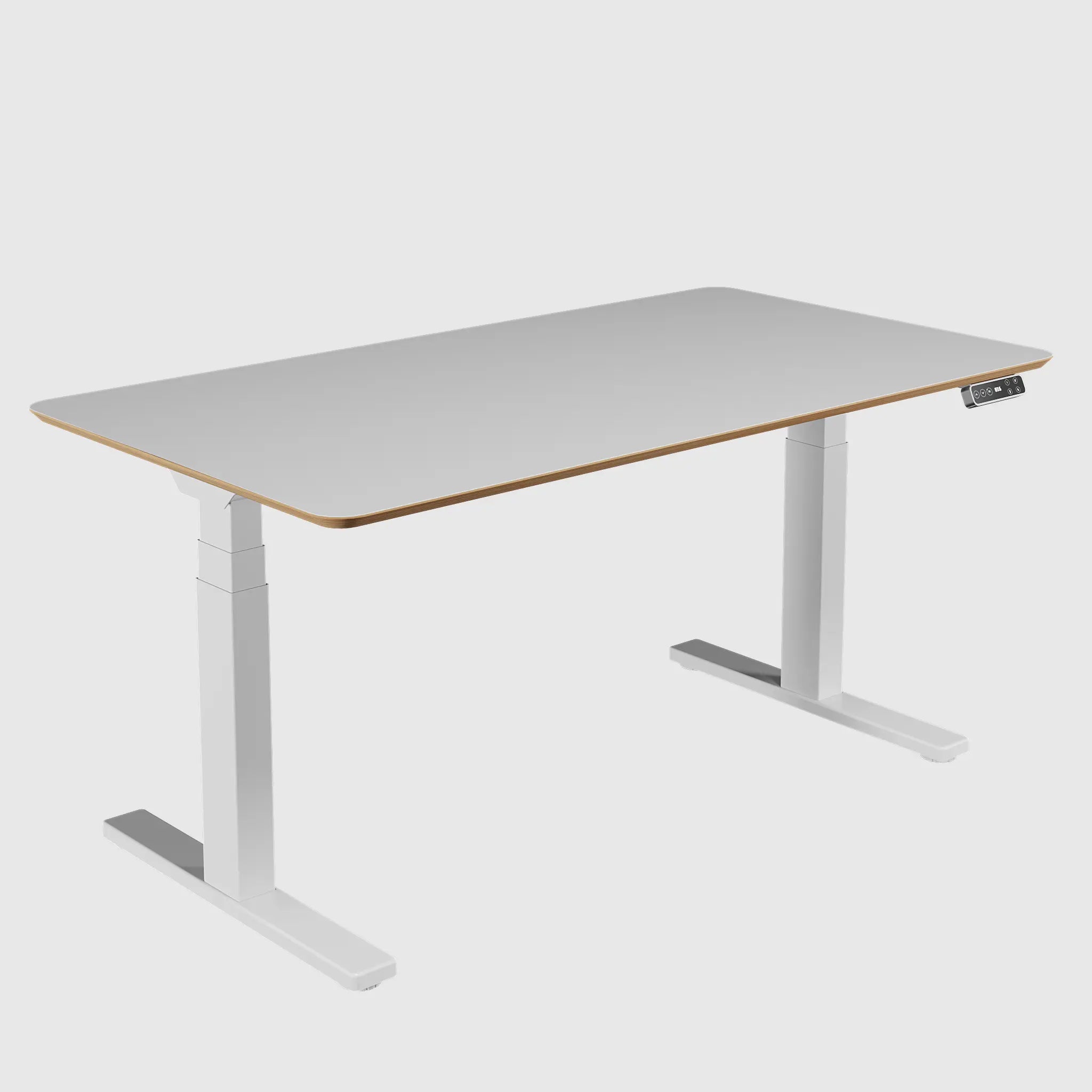 Стіл з регулюванням висоти Best Fit Pro з білою стільницею з HPL на фанері