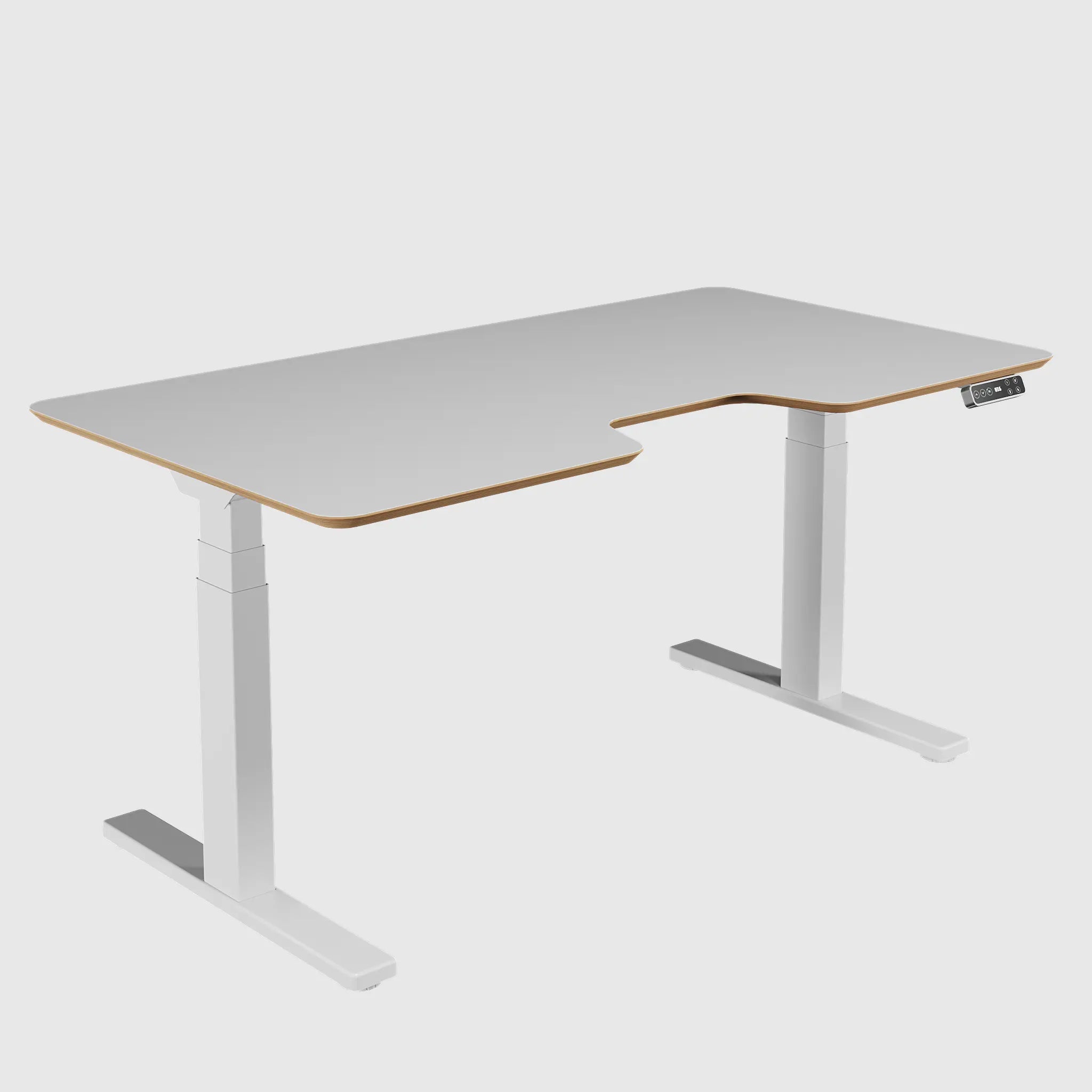 Стіл з регулюванням висоти Best Fit Pro з білою стільницею з HPL на фанері