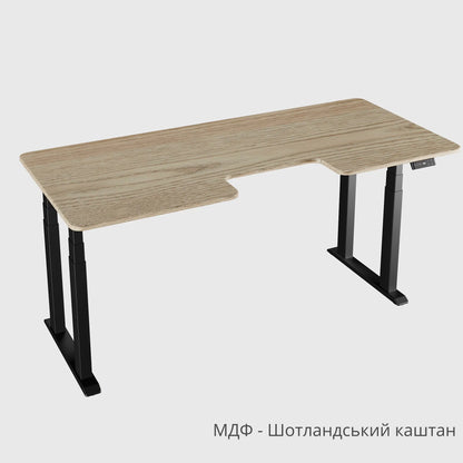 Стіл з регулюванням висоти Quadra з МДФ стільницею