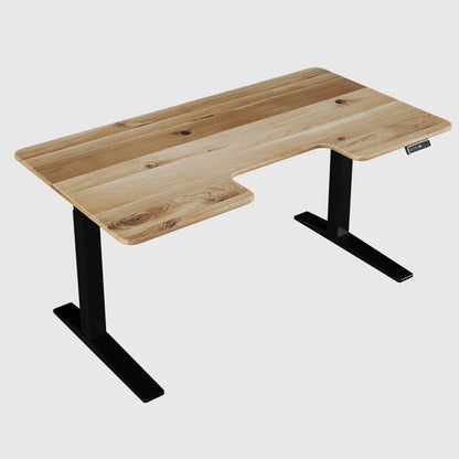 Стіл з регулюванням висоти Streamline зі стільницею з натурального дерева
