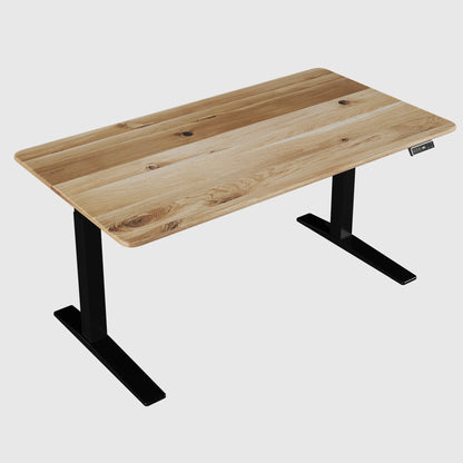 Стіл з регулюванням висоти Streamline зі стільницею з натурального дерева