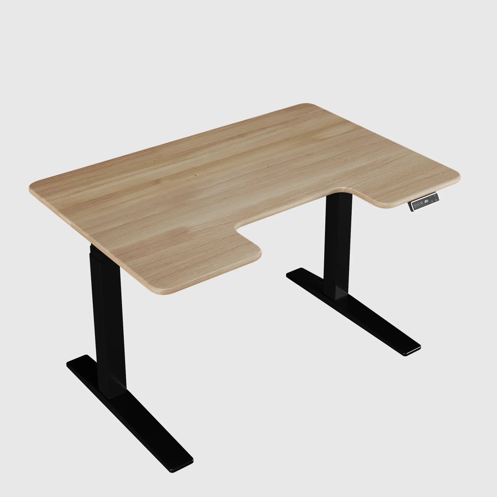 Стіл з регулюванням висоти Streamline зі стільницею з натурального дерева