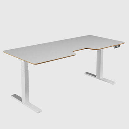 Стіл з регулюванням висоти Best Fit Pro з білою стільницею з HPL на фанері