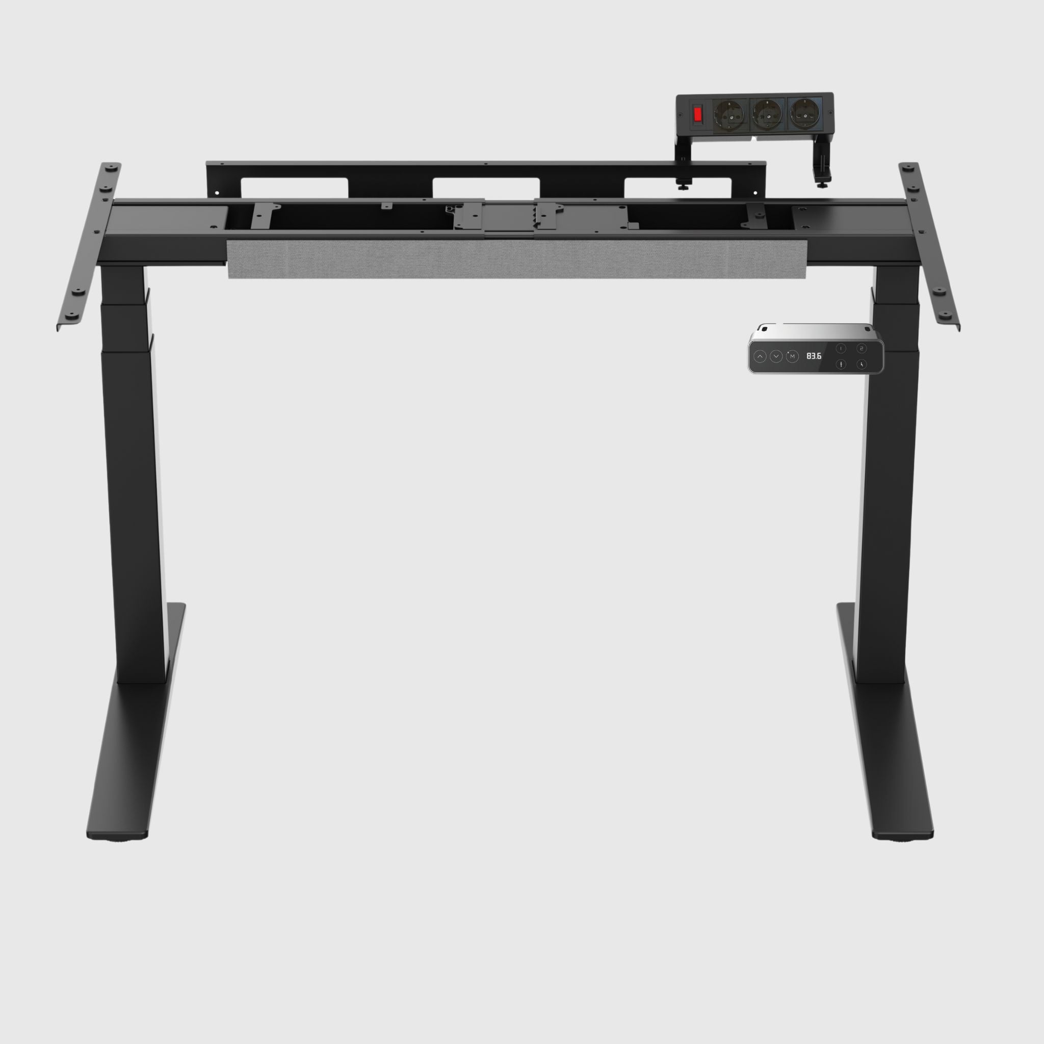 StreamLine двомоторна рама для столу з регулюванням висоти з нижнім підключенням живлення