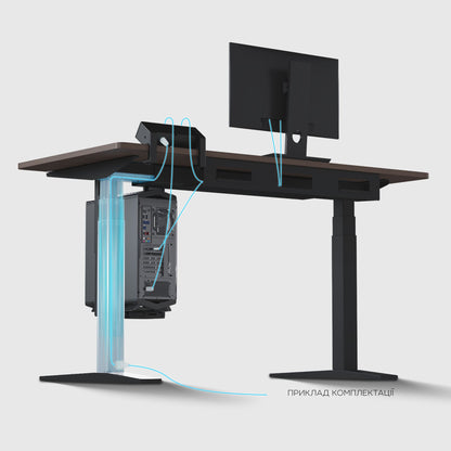 StreamLine двухмоторная рама для стола с регулировкой высоты с нижним подключением питания